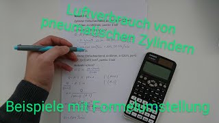 Luftverbrauch von Pneumatischen Zylindern  leicht erklärt  mit Beispielen  Dave Seller [upl. by Aicac37]