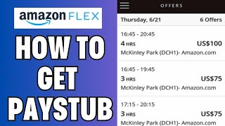 How To Get Paystub From Amazon Flex [upl. by Saberhagen]