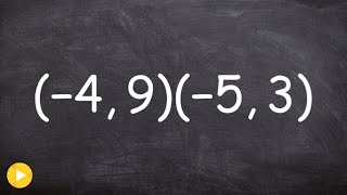 Applying the midpoint formula to find the midpoint between two points [upl. by Omik]