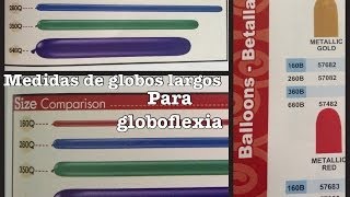 MEDIDAS DE GLOBOS PARA GLOBOFLEXIA [upl. by Obeng]