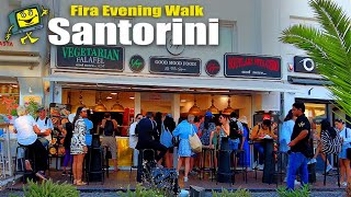 4K Walking Tour of Fira Santorini Greece 2024 [upl. by Denny]