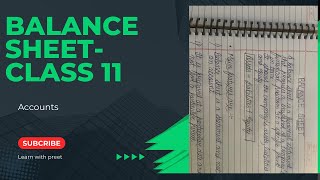 Meaning of balance sheet  Accounts [upl. by Ggerk]