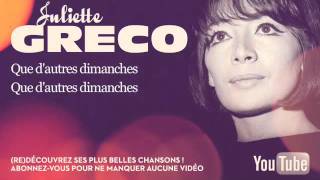 Juliette Gréco  Je hais les dimanches  Paroles Lyrics [upl. by Liban]