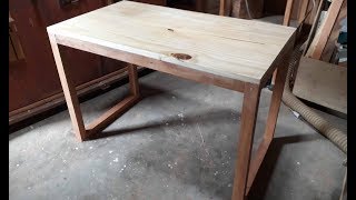 Mesa para escritório feito de pinus [upl. by Akla]