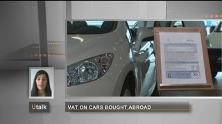 euronews U talk  Doiton payer la TVA sur les voitures achetées à létranger [upl. by Llerrut73]