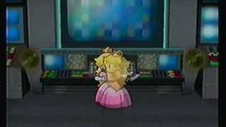 Paper Mario2 Clip Peach Dancing With Tech [upl. by Ydennek]