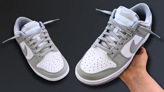 HOW TO LACE NIKE DUNK LOWS LOOSELY BEST WAY [upl. by Salokkin]