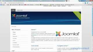 Come installare Joomla 25 su Altervista  I tutorial di corsodijoomlait  HD [upl. by Arliene]