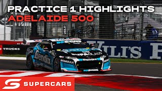 Practice 1 Highlights  VAILO Adelaide 500  2024 Repco Supercars Championship [upl. by Eislel]