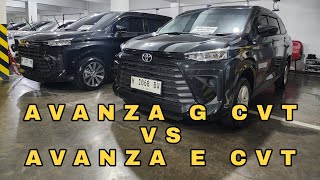 Review Perbedaan Toyota Avanza G Matic VS Avanza E Matic 2023 [upl. by Tempest]