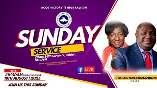 RCCG Victory Temple Raleigh  Sunday Service  August 18th 2024 [upl. by Anairda]