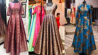 Beautiful Brocade Indian dresses designs ideas [upl. by Sorci236]