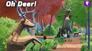 OH DEER Among Us Style Game on HobbyFamilyTV [upl. by Bronder]