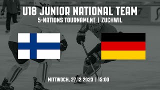 U18 Finland vs Germany  5Nations Tournament  Zuchwil SUI [upl. by Ahsien]