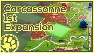 Carcassonne Expansion 1 Inns amp Cathedrals Game Play 4Player [upl. by Kerge]