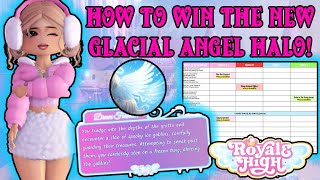 How To Win The NEW GLACIAL ANGEL HALO GLITTERFROST 2024 Royale High Halo Answers [upl. by Norvell518]