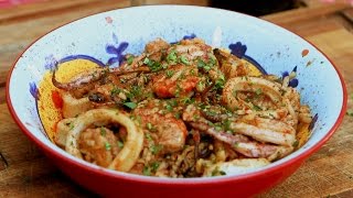 Discada de Mariscos  Receta Locos X el Asado [upl. by Tengler107]