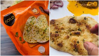 Tried Goeld ReadyMade Garlic Naan…Tasty or Tasteless  Goeld Frozen Food  Garlic Naan Recipe [upl. by Ailelc]