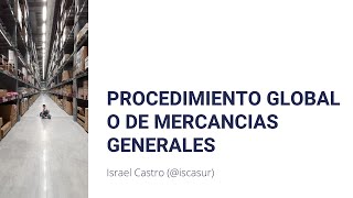 Procedimiento global o de mercancías generales para el control de mercancías  Contabilidad I [upl. by Woodward]