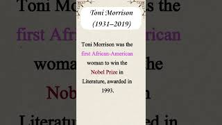 Toni Morrison  Voice for Marginalized Communities [upl. by Pastelki]