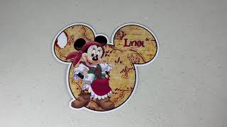 Personalised Disney Cruise Line Door Magnet  Pirate cruisemerchandise cruisemagnet [upl. by Rabbaj188]