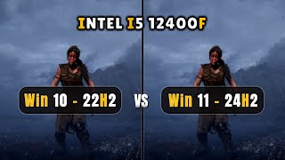 Windows 10 22H2 vs Windows 11 24H2  i5 12400F  Any Performance Gain For Intel [upl. by Repsag]