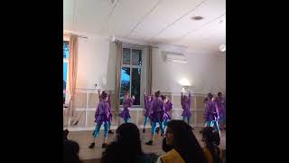 Beautiful synchronized dance by Ukrainian kids in Düsseldorf Durga Pujo 2024 [upl. by Tully]