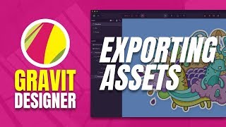 How to Export Assets in Gravit Designer [upl. by Atnomed]