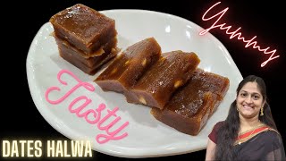 How to make yummy Dates Halwa  Halwa Recipe  Ammus Yummy Kitchen [upl. by Kuo]