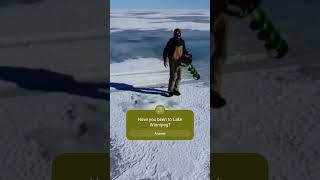 Drone shot New auger icefishing fishing [upl. by Carpenter]