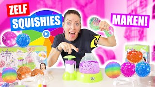 EEN SQUISHY FABRIEK IN ONS HUIS BEGINNEN Zelf Squishies Maken Met Mystery Wheel♥DeZoeteZusjes♥ [upl. by Keyek]