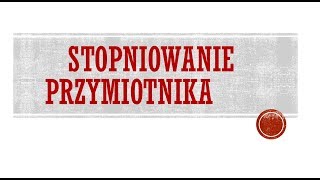 Stopniowanie przymiotnika niemieckiego [upl. by Notsirhc795]