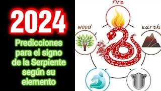 HOROSCOPO CHINO 2024  Predicciones para el signo de la Serpiente para el año 2024 [upl. by Tawsha527]