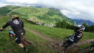 Bike park les 2 Alpes à la place de la mountain off hell [upl. by Erv441]