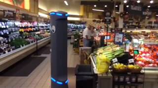 Marty the robot rolls through the Giant Food Store [upl. by Ative]