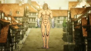 Berthold and Reiner meets Beast Titan Zeke Yeager Attack on Titan Season 3 Episode 10 [upl. by Yerfej]