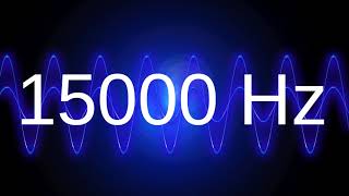 15000 Hz clean pure sine wave TEST TONE 15 khz frequency [upl. by Asia684]