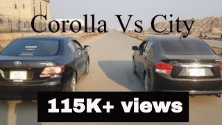 Toyota Corolla Xli vs Honda City DRAG RACE [upl. by Justinian]