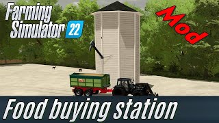 FS22 Animal food buying station Mod Presentation  my own Mod [upl. by Edyaw]