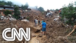 Chuvas em Petrópolis RJ deixam ao menos 152 mortos  CNN DOMINGO [upl. by Mahau461]