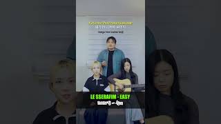 한국어로만 부르는 EASY  LE SSERAFIM 르세라핌 훈민정음 노래방 with 윗공아공 [upl. by Alvinia]