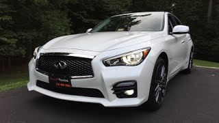 Stock Q50 Red Sport 060 14 mile [upl. by Hsetih]