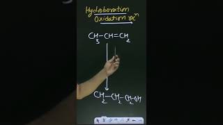 Hydroboration oxidation propene to propanolshorts chemistry conversion [upl. by Aecila]