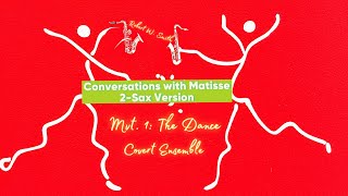 CONVERSATIONS WITH MATISSE  2 SAX VERSION  MVT 1  ROBERT W SMITH  COVERT ENSEMBLE [upl. by Bryan]