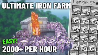 DONT WASTE YOUR TIME Best IRON FARM in Minecraft Bedrock 121 [upl. by Linson]