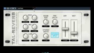 TALReverb  Free VST  myVST Demo [upl. by Llerroj]