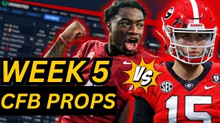 College Football Week 5 Player Props with Chris Kay [upl. by Xanthe696]