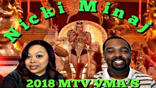 Nicki Minaj Performs Majesty Barbie Dreams amp More Live Performance  2018 MTV VMAs REACTION [upl. by Conlon]