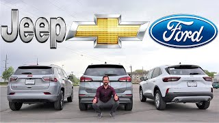 2023 Ford Escape Vs Chevy Equinox Vs Jeep Compass Which Drives The Best [upl. by Adnilrev169]