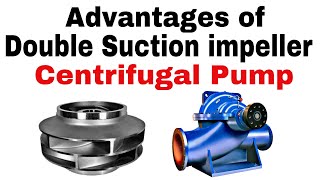 Double Suction Centrifugal Pump  Advantages of double Suction impeller in Centrifugal Pump [upl. by Esidnak]